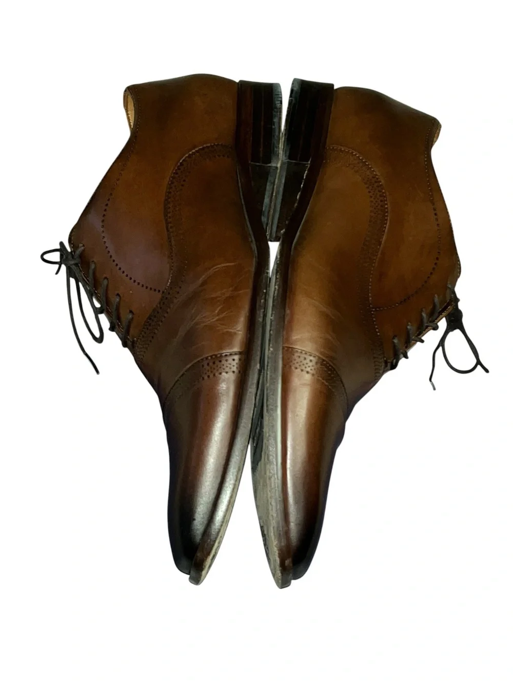 Flag Ltd. Men’s Tan Cap-Toe Derby Oxfords